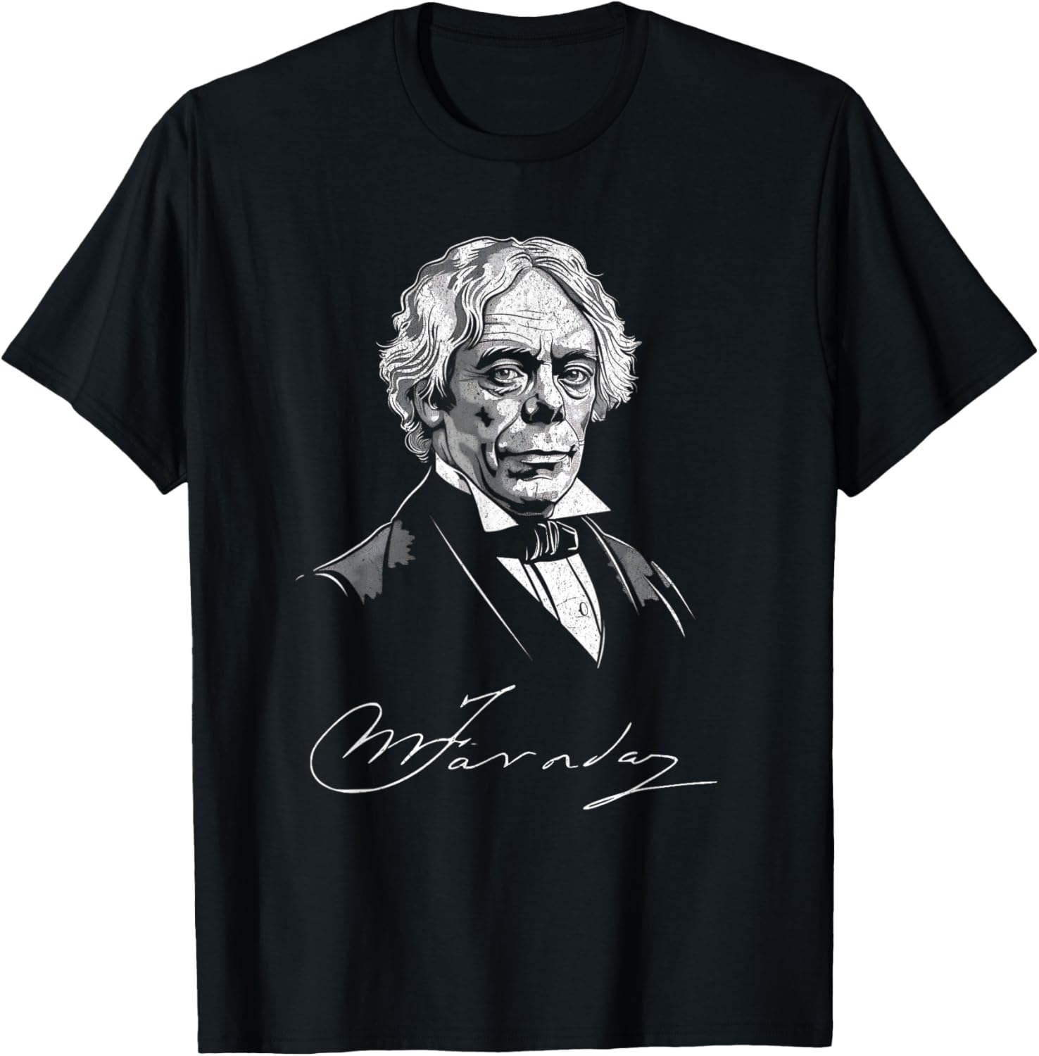 Michael Faraday Portrait with Signature Apparel | Perfect Gift Idea