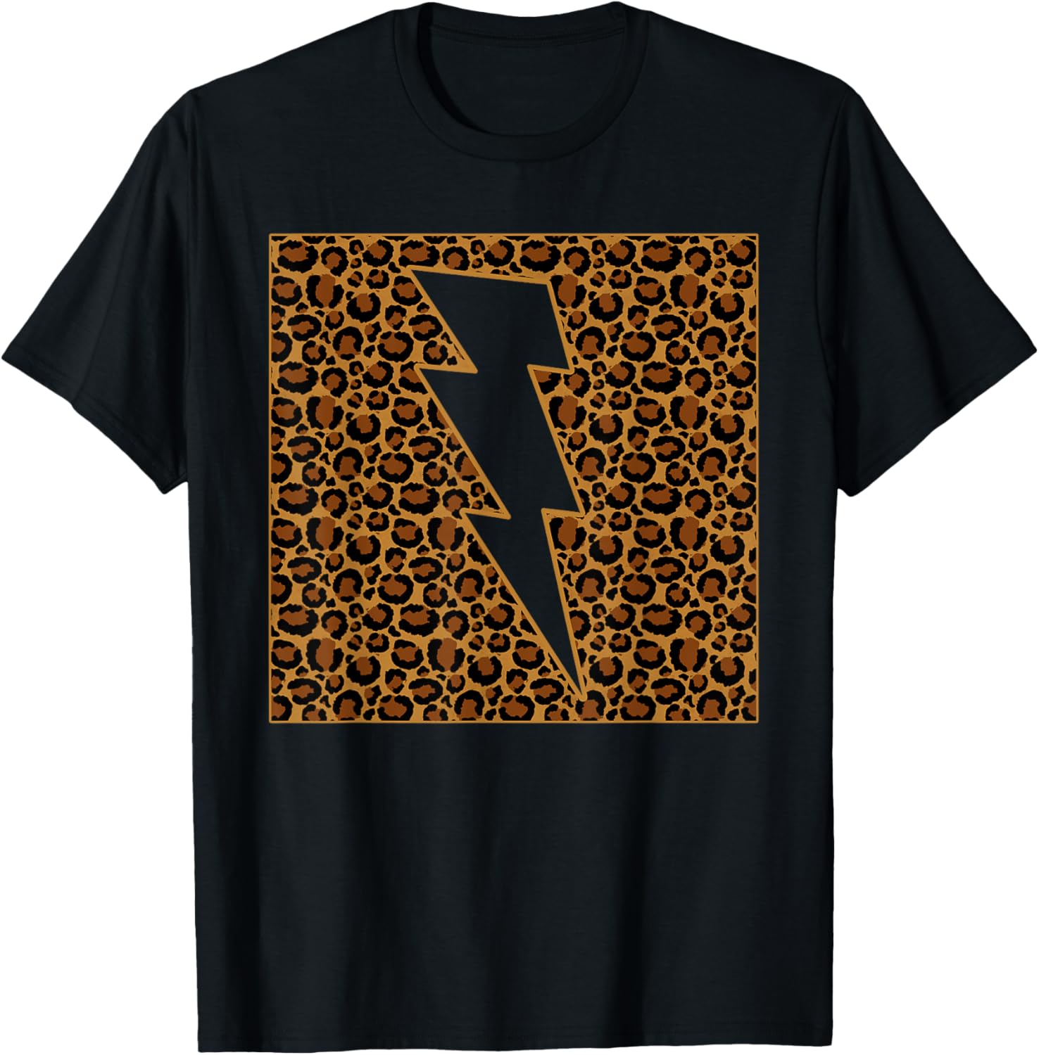 Leopard Lightning Cheetah Animal Print Tee Wildlife T Shirt High Search Demand Best Seller Look