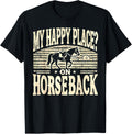 Horse save a horse ride dad racing Horseback Happy Place Apparel | Top Conversion Title | Aesthetic Casual Look