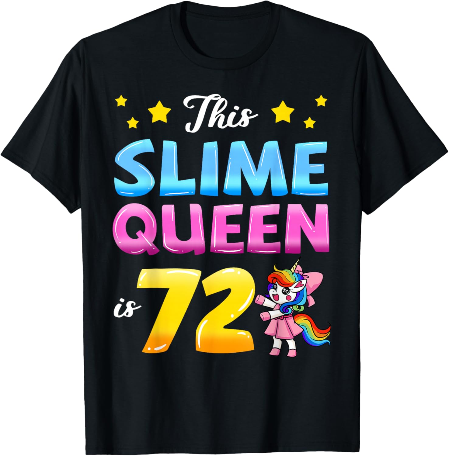 Slime Queen 72nd Birthday Crafter Sensory Play Squish Maker Apparel | Premium Quality | Perfect Gift Idea