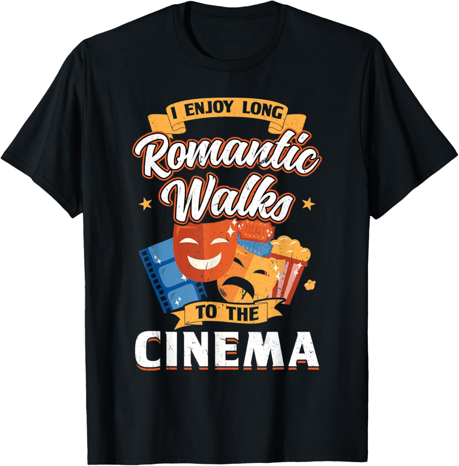 I Enjoy Romantic Walks To The Cinema - Filmmaker Apparel | Trending 2025 | Perfect Gift Idea