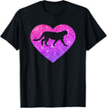 Cute Cheetah Heart Gift For Girls Teens And Women T Shirt Comfort Fit US Top Pick