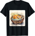 A Cat Sleeping In A Basket Of Yarn. Cozy, Nap, Comfort T-Shirt for Men Women Kids T-Shirt | Viral US Pick | Customer ...