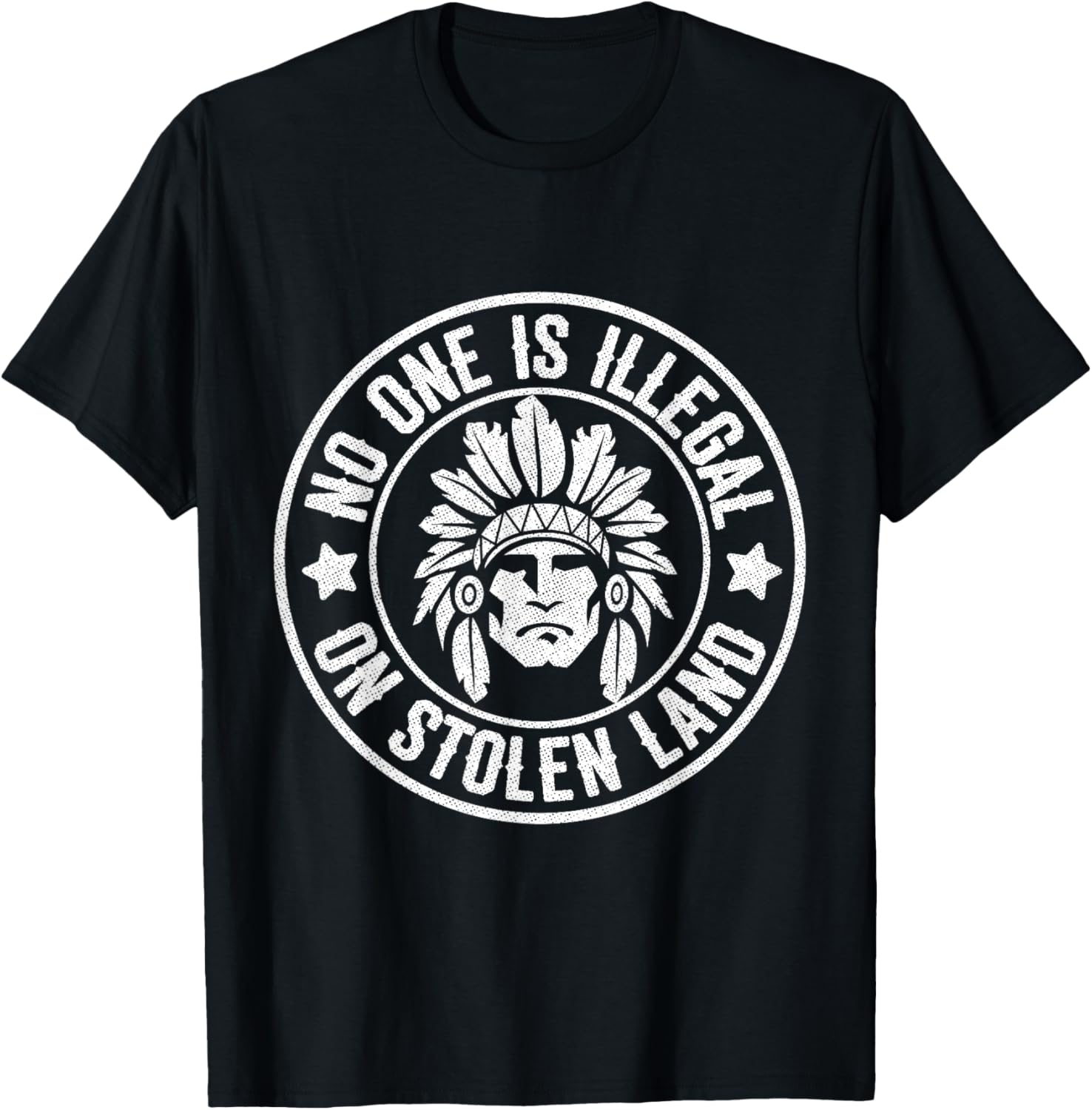 Native American No One Illegal Stolen Land Shirt Immigration T-Shirt | Premium Quality | High CTR Title