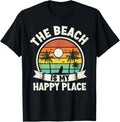 The beach is my happy place beach trip Retro Summer Vacation Men Women Kids Apparel | Premium Quality | High CTR Boost