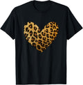 Natural Leopard Pattern Heart Cheetah Print Cat Lover Men Women Girls Kids Apparel Viral TikTok Find Fan Favorite