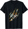 Funny Tiger Face Torn Claw Wild Animal Safari Cat Apparel Viral TikTok Find Hot Right Now