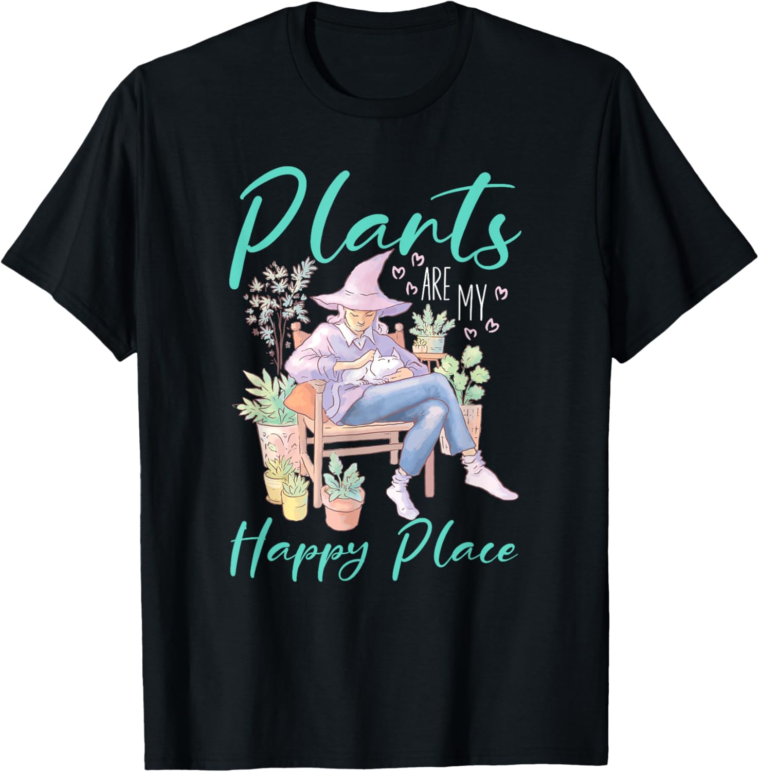Plants Are My Happy Place For Plant Lovers Apparel | Bestseller Style | Aesthetic Casual Look