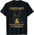 Crochet Because Murder Is Wrong - Crochet Black Cat Yarn Yarn Supply | Premium Quality | Perfect for Crafters