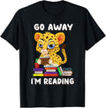 Go Away I m Reading Cheetah Reading Book Nerd Lover Girls Apparel Trending US Gift Ready