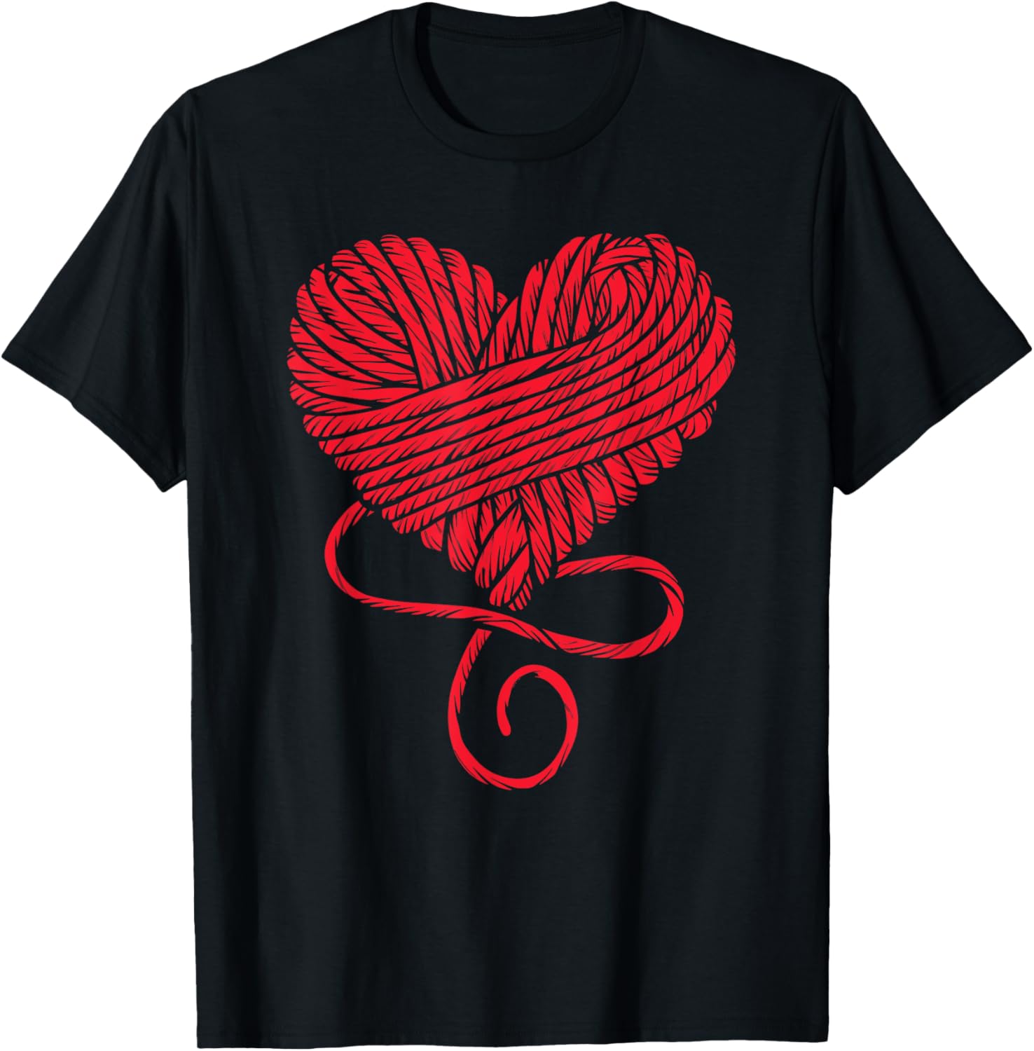 Yarn Crochet Knitting Lover Red Wool Heart Funny Graphic Yarn Supply | Premium Quality | High CTR Title