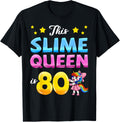 Slime Queen 80th Birthday Crafter Sensory Play Squish Maker Apparel | US Viral Style | Perfect Gift Idea