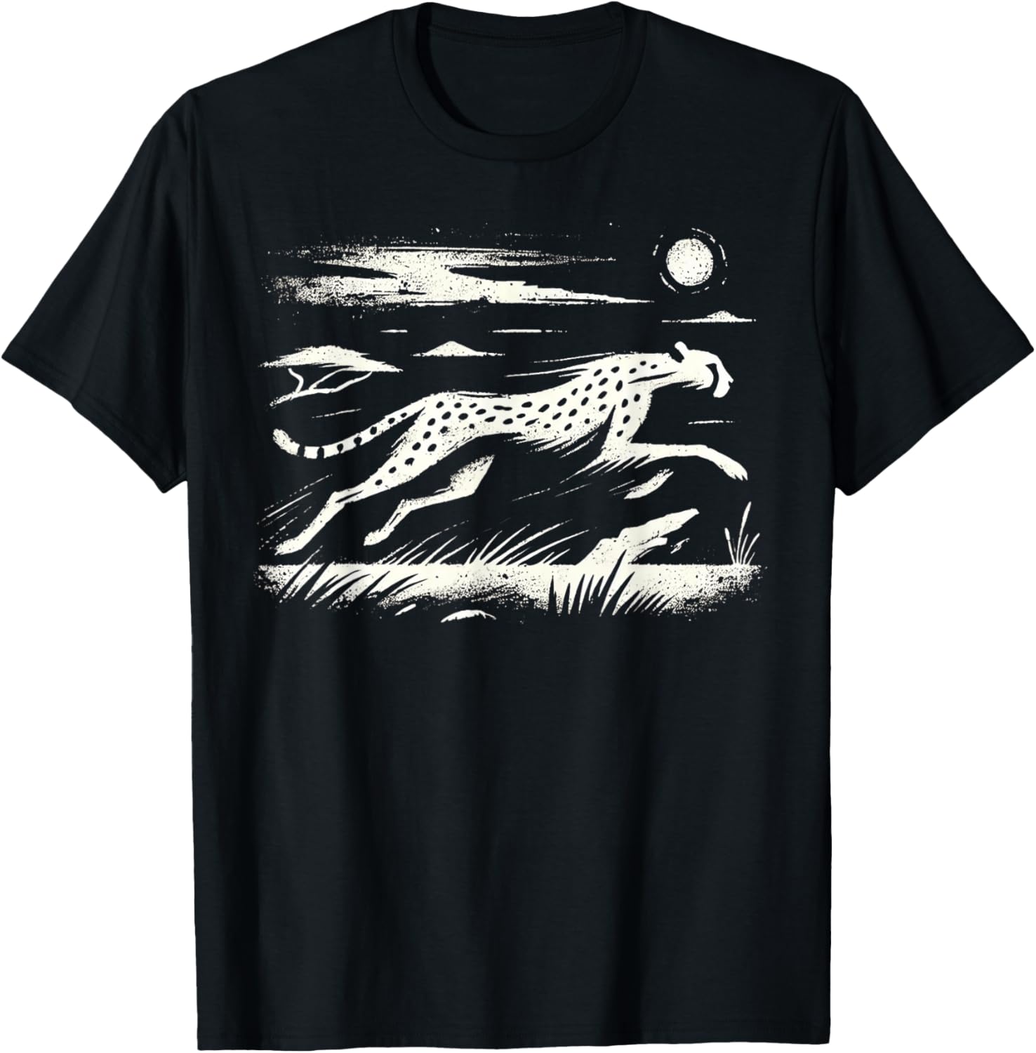 Silhouette Running Mammal Wildlife Savanna Cave Art Cheetah Apparel Viral TikTok Find Hot Right Now