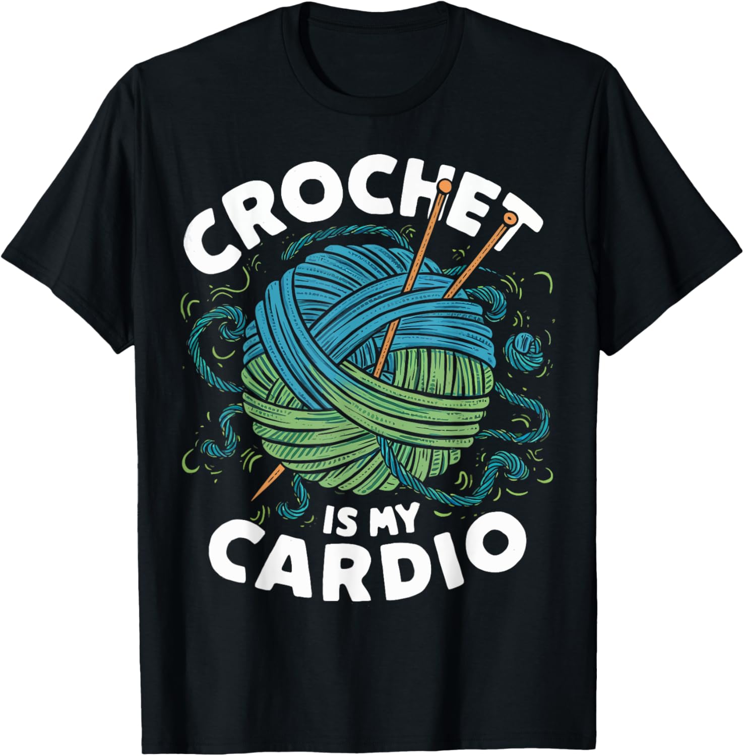 Crochet Is My Cardio Yarn Ball Knitting Lovers Crochet Lover Yarn Supply | Premium Quality | Best Seller Choice