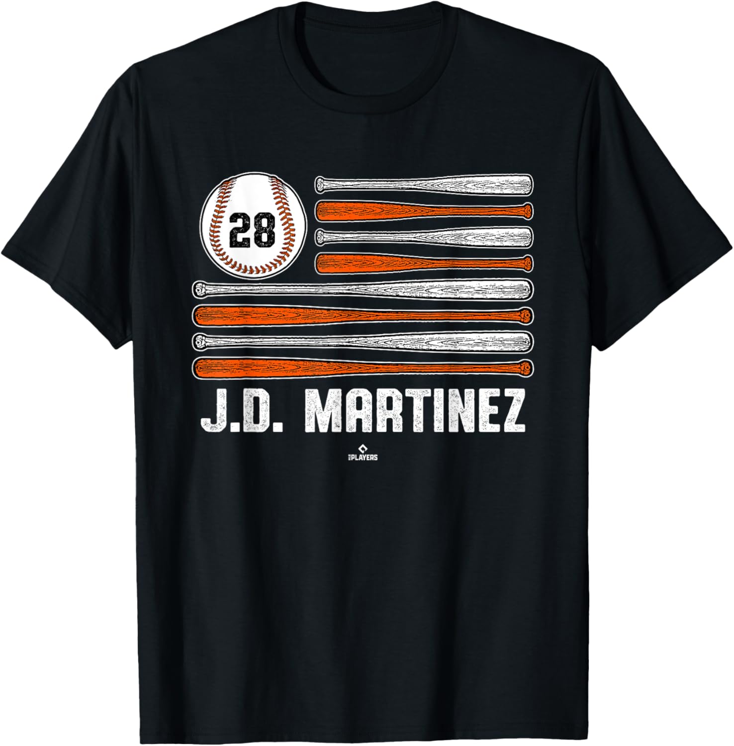 Baseball American Flag J.D. Martinez New York Baseball MLBPA Apparel | Best Seller Pick