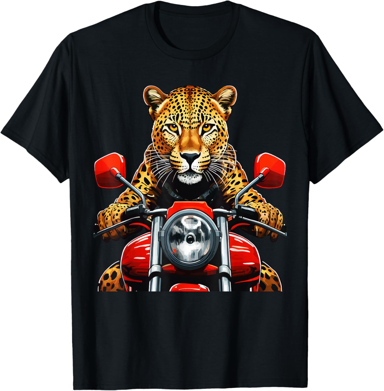Biker Motorcyclist Leopard Cheetah Racing Machine Motorcycle Apparel High Search Demand Gift Ready