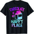 Chocolate Milk Is My Happiest Place Kids Cute Sweets Lover Apparel | Google Shopping Optimized | Top Rated Comfort