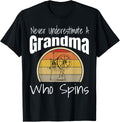 Never Underestimate a Grandma Who Spins Yarn Spinning Wheel Yarn Supply | Premium Quality | Best Seller Choice