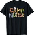 Funny CAMP NURSE Leopard Print Health Care Camping Medical Apparel Comfort Fit Everyday Wear