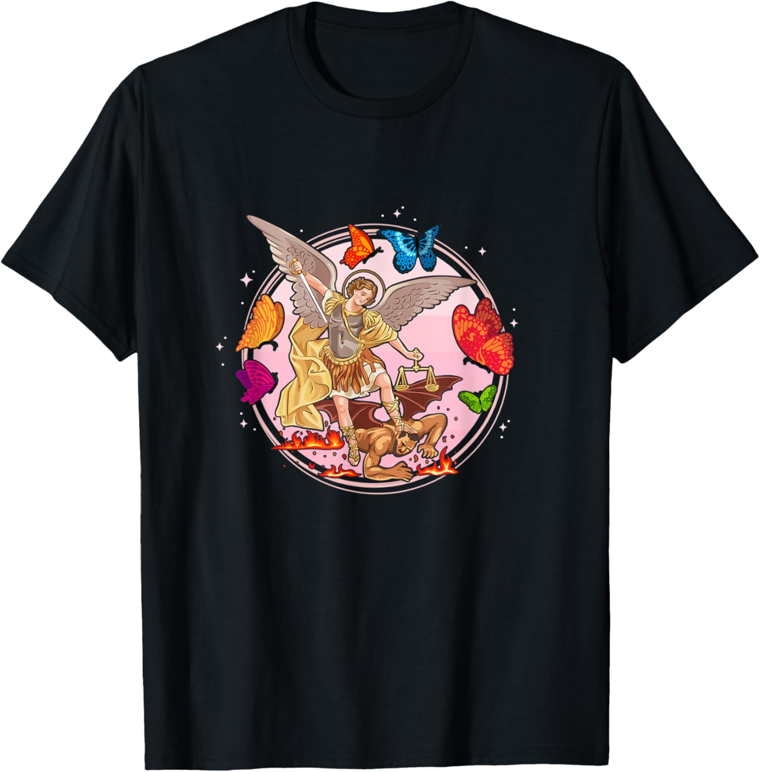 St. Michael the Archangel. Butterflies version Apparel | Premium Quality