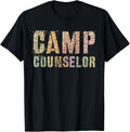 CAMP COUNSELOR Leopard Print Summer Teacher Instructor Coach Apparel Trending US Everyday Wear