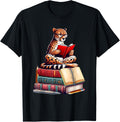 Cheetah Reading Books Matching Bookworm Readers Librarian Apparel High Search Demand Everyday Wear