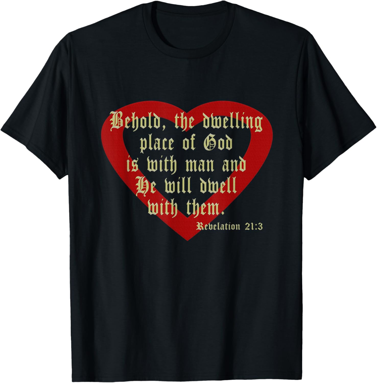 Revelation 21 3 Behold The Dwelling Place Of God Is With Man Apparel | US Viral Pick | Aesthetic Casual Look