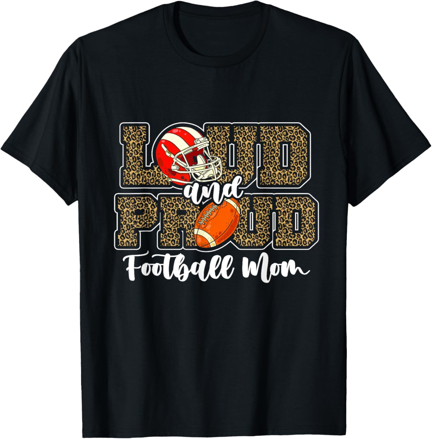 Football Player Mom Leopard Cheetah Print Women Football Fan Apparel Streetwear Style Hot Right Now