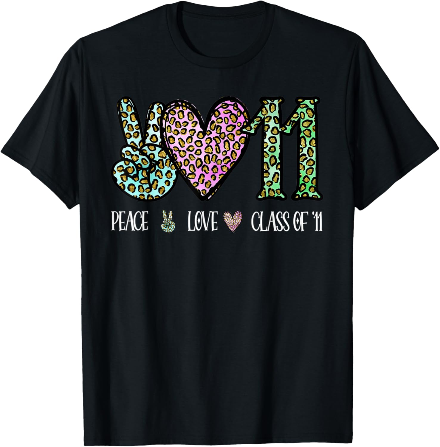 Class Of 2011 Shirt Leopard Senior Graduation Class Reunion T Shirt Premium Print US Top Pick