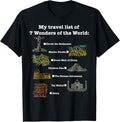 7 Wonders of the World, Check the place where you have been! Apparel | Top Conversion Title | High CTR Boost