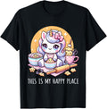 Kawaii Unicorn Funny Cookies Baking This Is My Happy Place Apparel | Trending 2025 | Top Rated Comfort