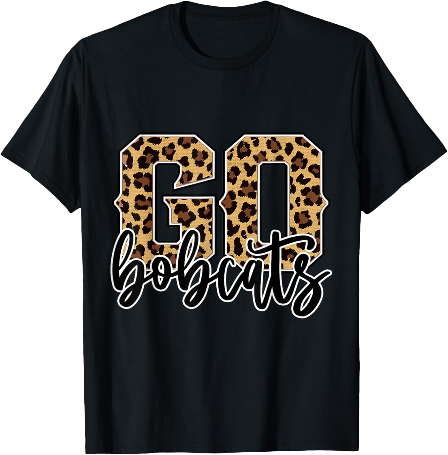 Bobcats Go Bobcats Leopard Print Womens Cheetah Graphic Apparel Comfort Fit Best Seller Look
