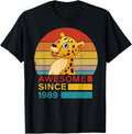 Cheetah 1989 Birthday Funny Vintage Cheetah Retro Sunset Apparel Trending US Hot Right Now