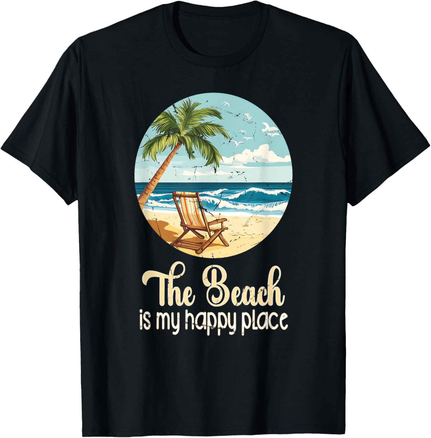 Life Is Really Good The Beach is My Happy Place Beach Apparel | Trending 2025 | Perfect Gift Choice
