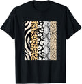 Animal Print Stripes Leopard Cheetah Zebra Tiger Graphic Apparel Comfort Fit US Top Pick