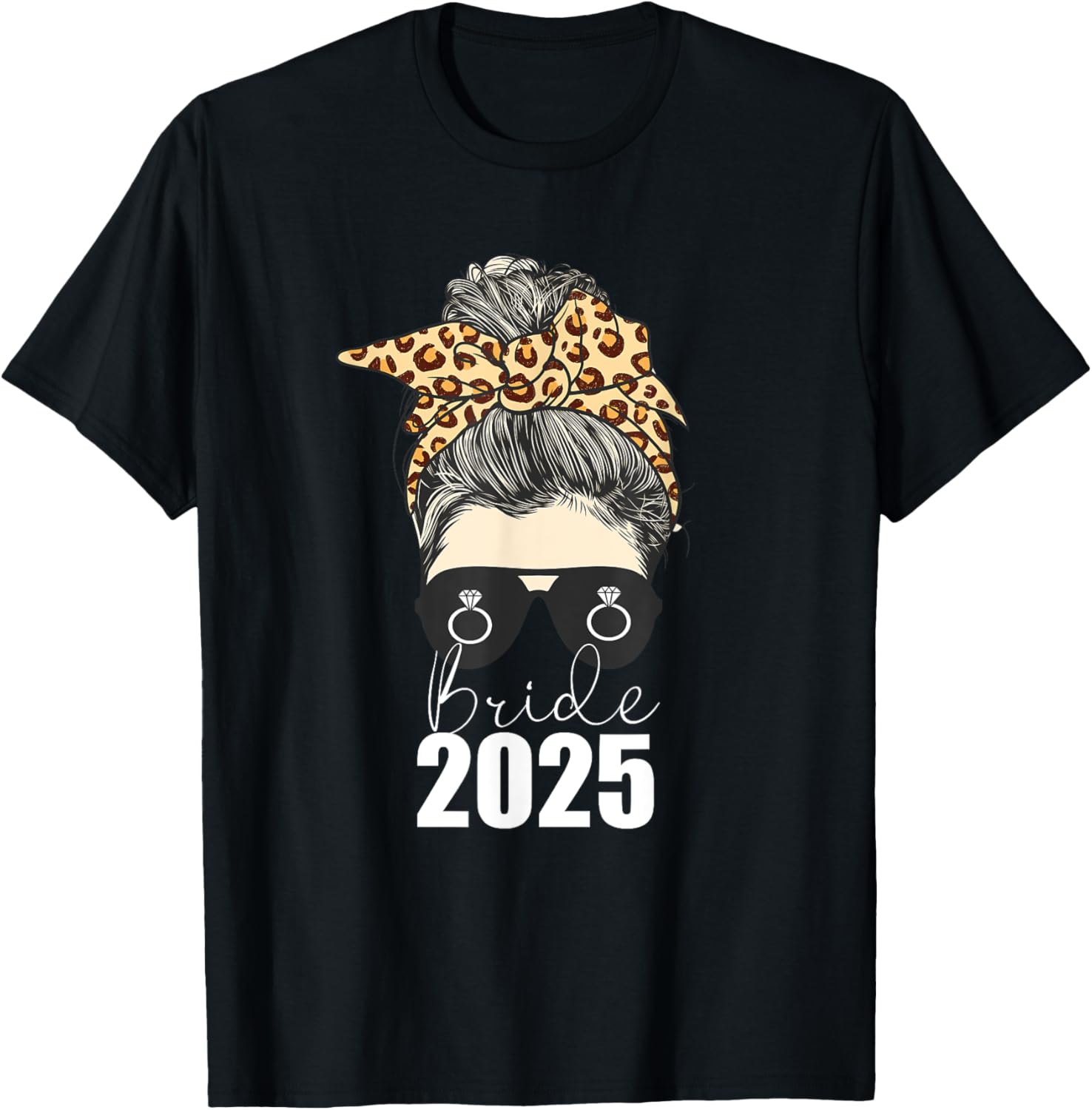 Bride 2025 Messy Bun Engagement Leopard Cheetah Apparel Viral TikTok Find US Top Pick