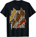 Tiger Leopard Cheetah Zebra Lightning Tee Animal Print T Shirt Premium Print US Top Pick