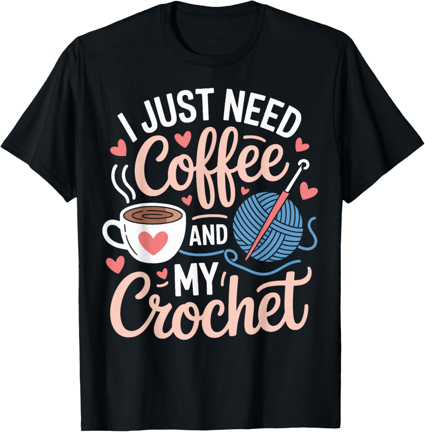 Coffee And Crochet Yarn Life For Crochet Lovers Yarn Supply | Viral US Pick | Customer Favorite