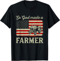Vintage Old American Flag Patriotic So God Made A Farmer Apparel | US Best Seller