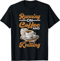 Running On Coffee and Knitting Yarn Crocheting Hobby - Yarn Supply | High Search Volume | Perfect for Crafters