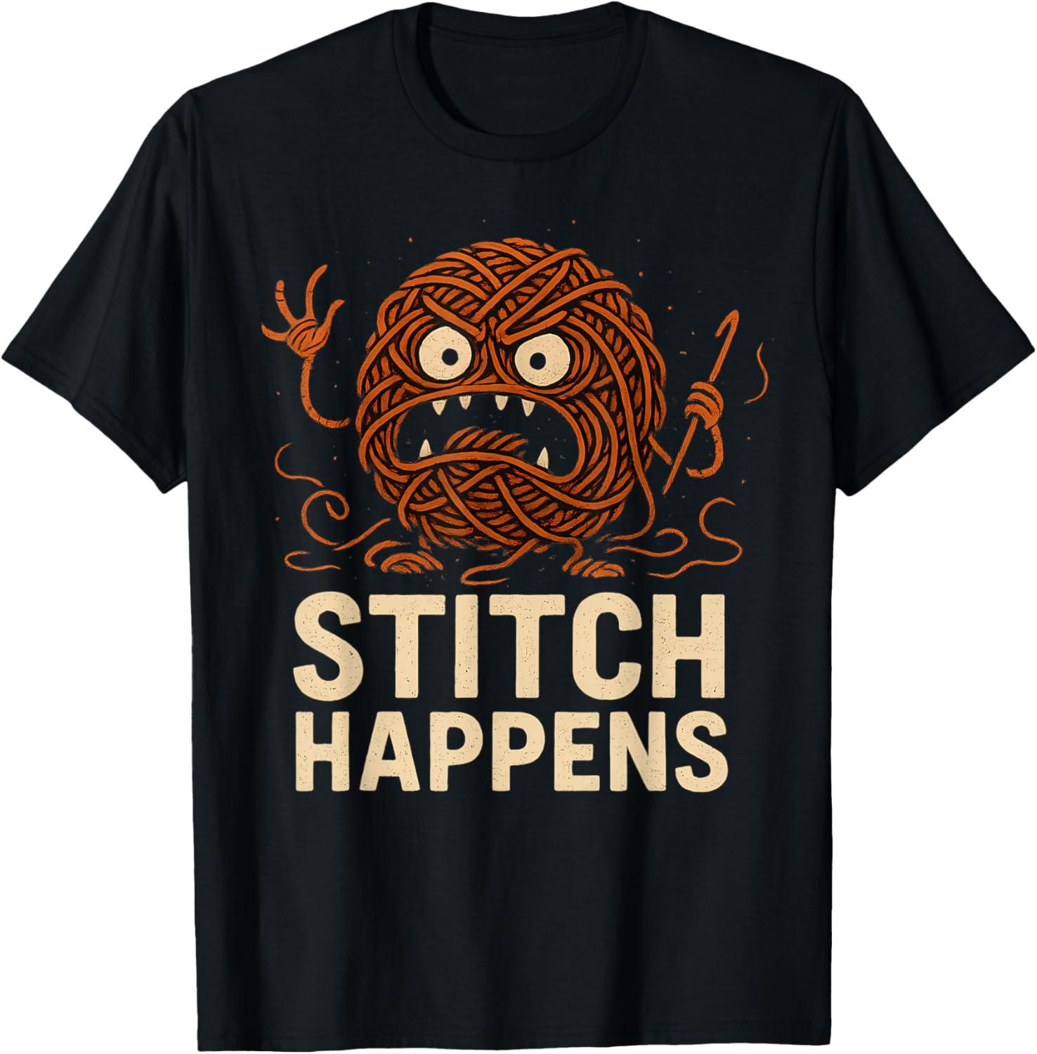 Funny Angry Yarn Ball Funny Crochet Meme Yarn Supply | Viral US Pick | Perfect for Crafters