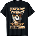 Funny Cheetah Animal Just A Boy Who Loves Cheetahs Apparel Viral TikTok Find Everyday Wear