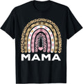 Mama Leopard Rainbow Cheetah Print Mommy Graphic Apparel Comfort Fit Hot Right Now