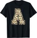 Letter A Initial Leopard Cheetah Print Trendy Watercolor Apparel Viral TikTok Find Hot Right Now