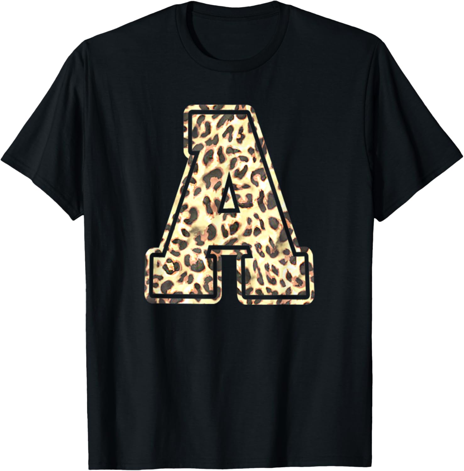 Letter A Initial Leopard Cheetah Print Trendy Watercolor Apparel Viral TikTok Find Hot Right Now
