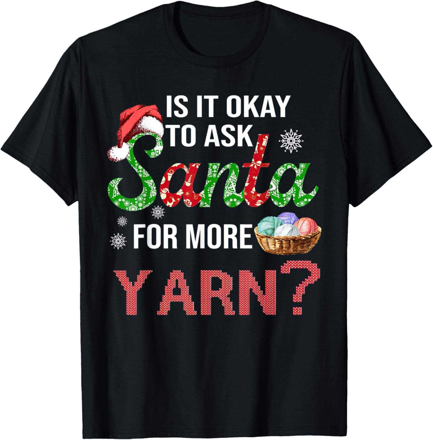 Is It Okay To Ask Santa For More Yarn Gift Christmas Yarn Supply | Trending 2025 | Customer Favorite