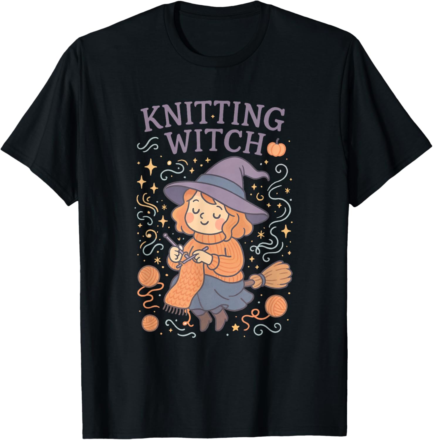 Knitting Witch Halloween Vibes for Cozy Yarn Crafters Yarn Supply | Top Rated | High CTR Title