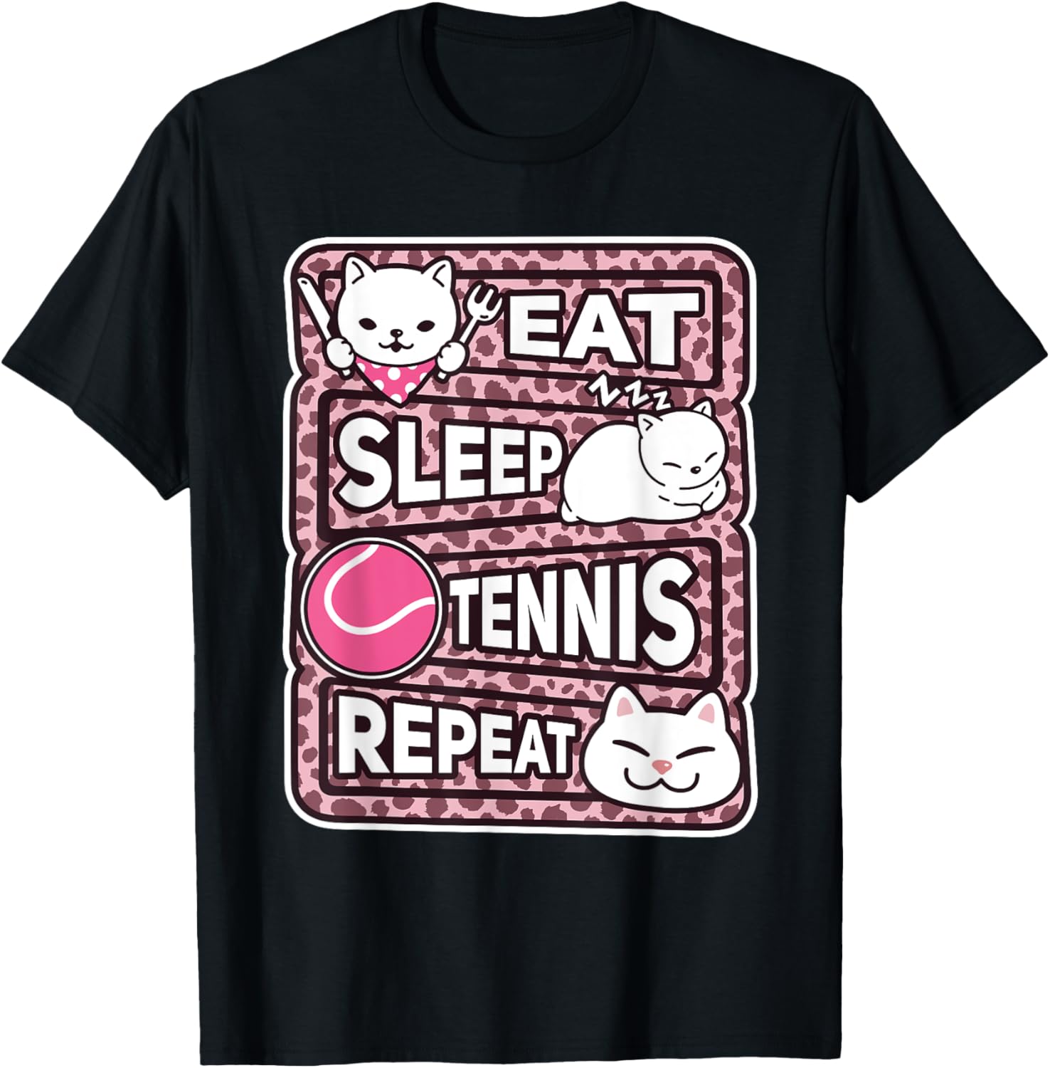 Eat Sleep Tennis Repeat Boys Girls Kids Tennis Lover Outfit Apparel Premium Print Gift Ready