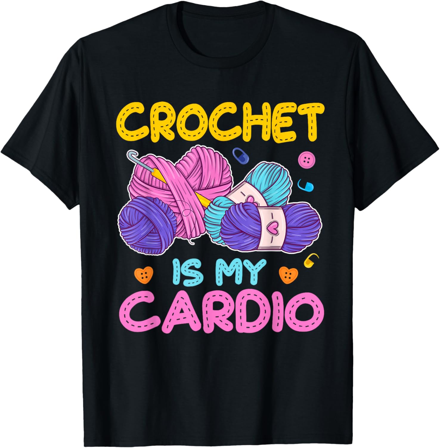 Crochet is My Cardio Crocheting Lovers Yarn Knitting Yarn Supply | Premium Quality | Best Seller Choice