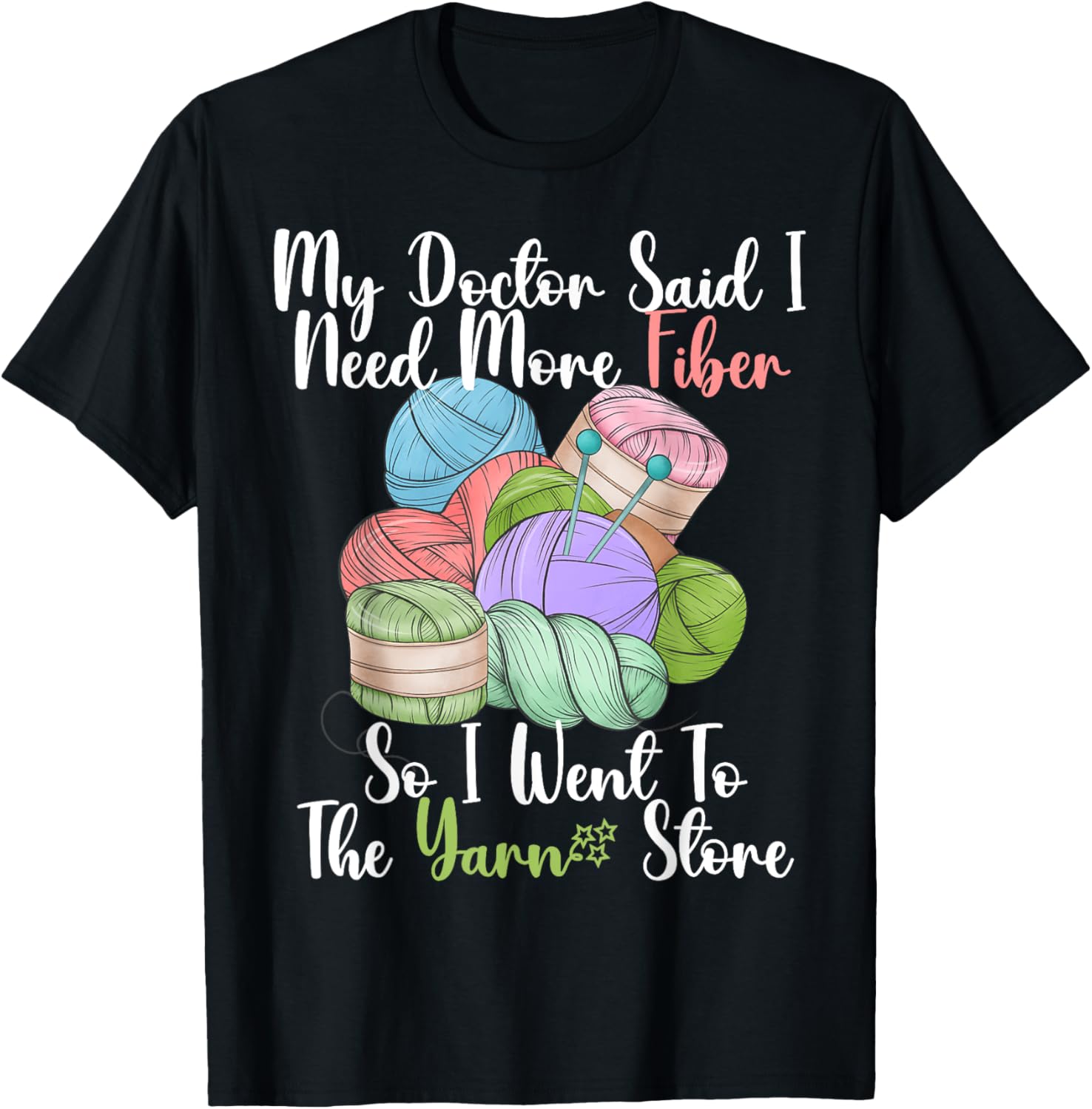Funny Fiber Knitting Joke For Crochet And Yarn Lover Yarn Supply | Premium Quality | High CTR Title